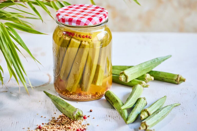 Gepickelde okra