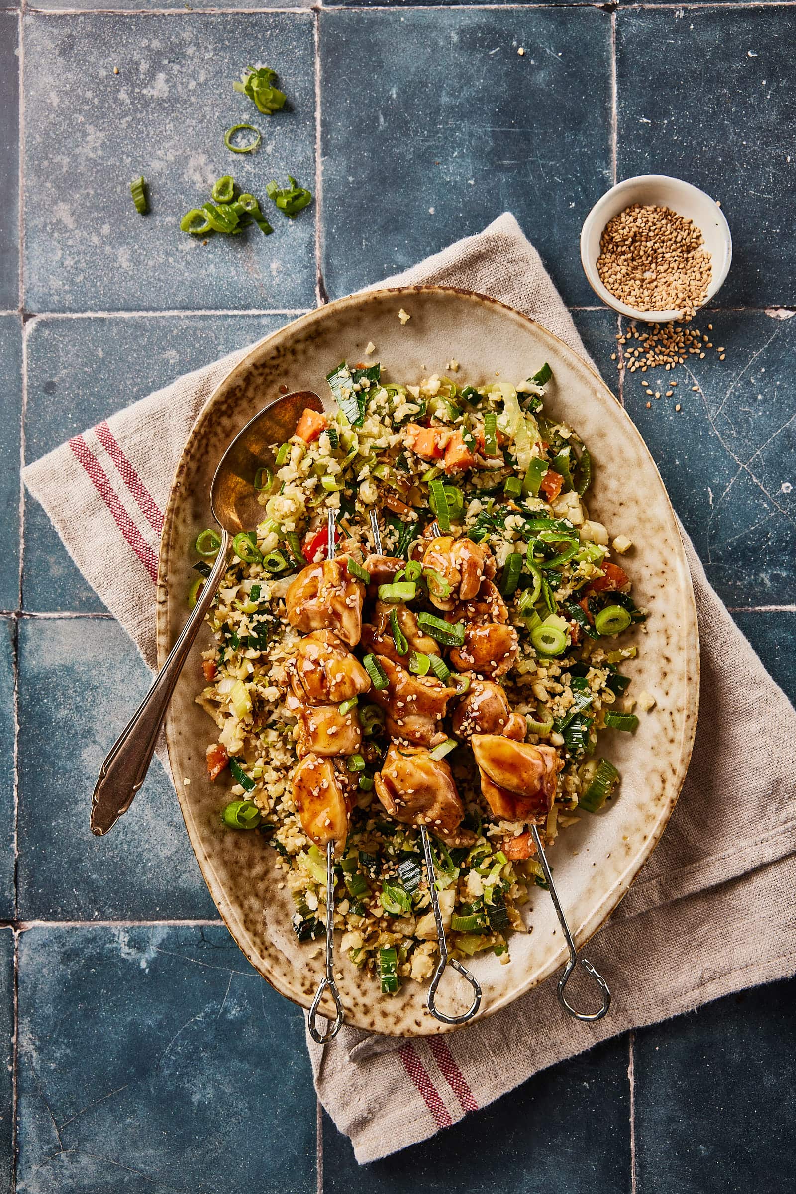 Kip teriyaki spiesjes