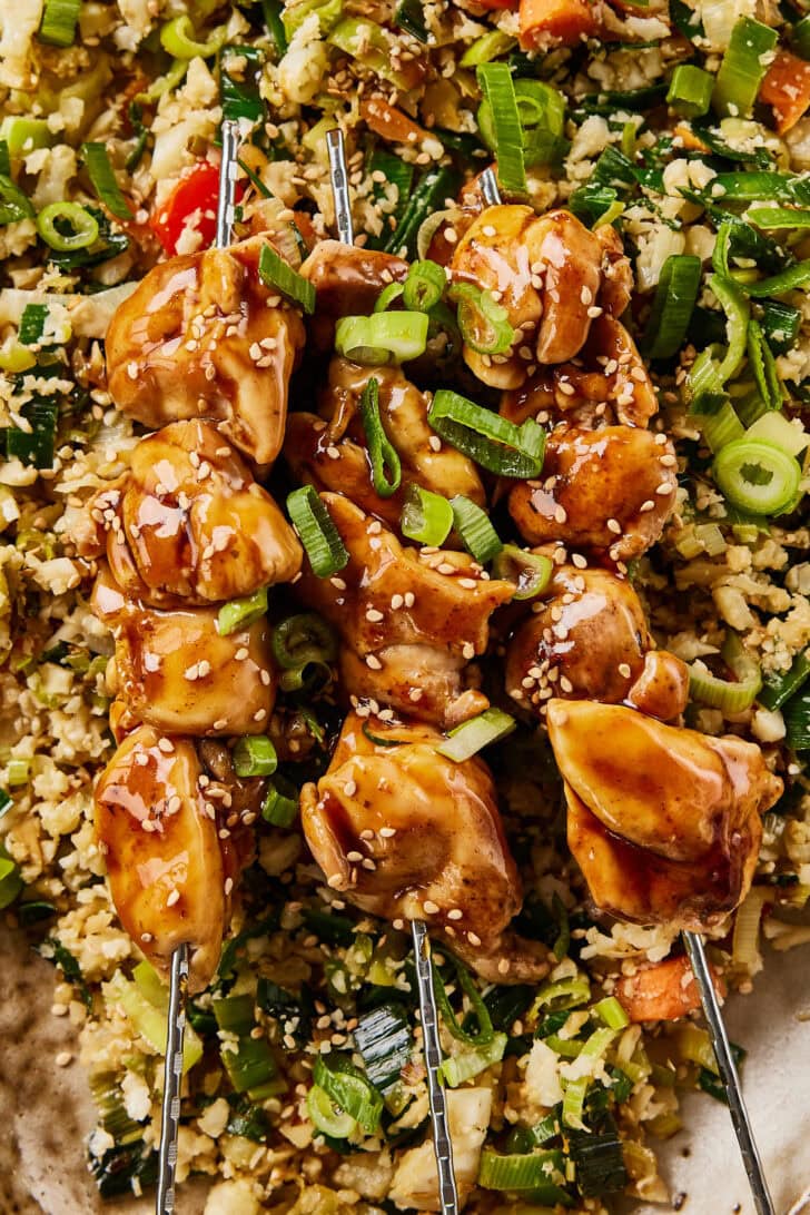 Kip teriyaki spiesjes