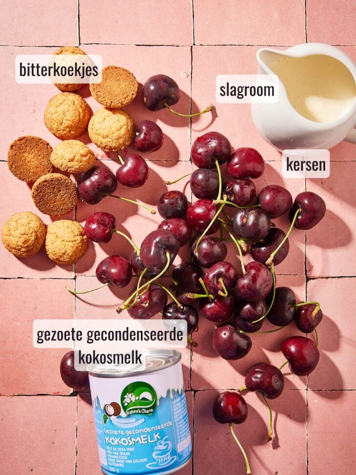 Ingredienten kersenijs