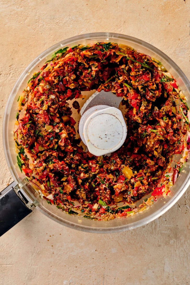 Draai tot een tapenade
