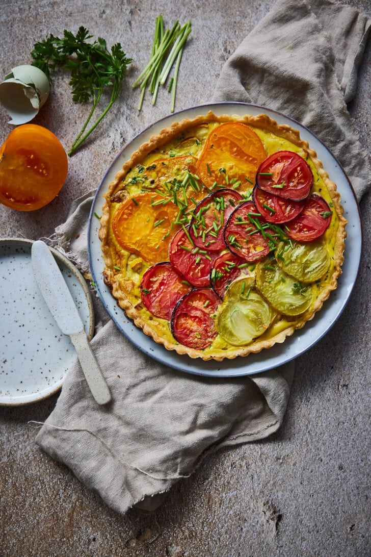 tomatenquiche met boursin