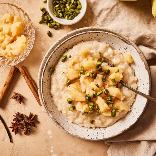 Rijstepap met kweepeer