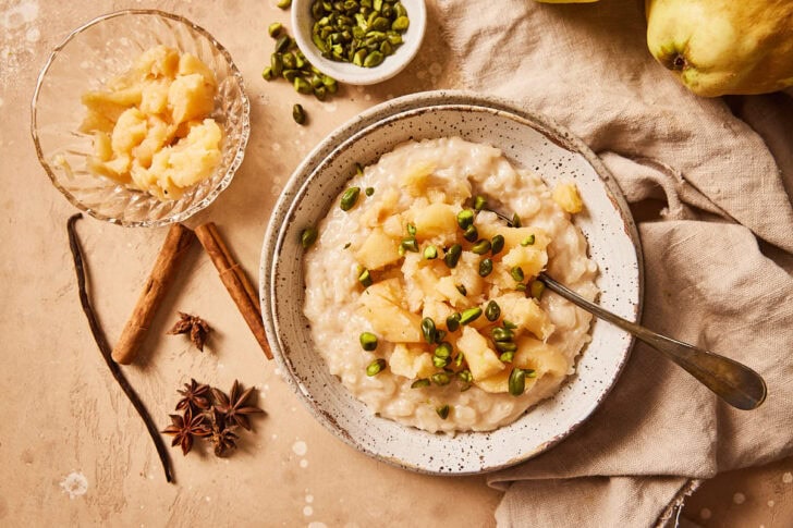 Rijstepap met kweepeer